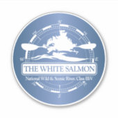 Sticker Rivière Saumon blanche (KC2) (Devant)