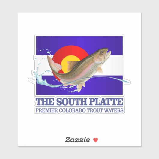 Sticker Rivière South Platte (PTW) (Feuille)
