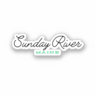 Sticker Rivière Sunday Maine