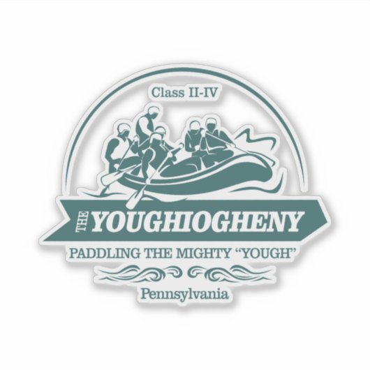 Sticker Rivière Youghiogheny (rafting2) (Devant)