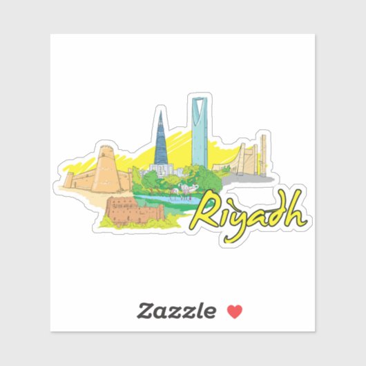 Sticker Riyad (Feuille)