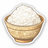 Sticker Riz de dessin animé (Recto)