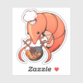 Sticker Riz frit aux crevettes (Feuille)