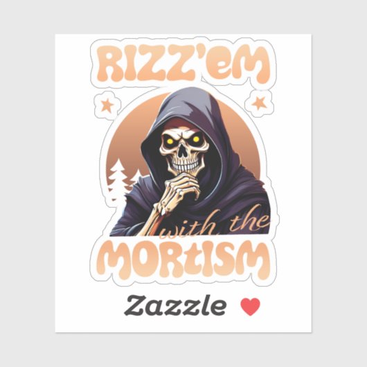 Sticker Rizz’em Avec Le Mortisme (Feuille)