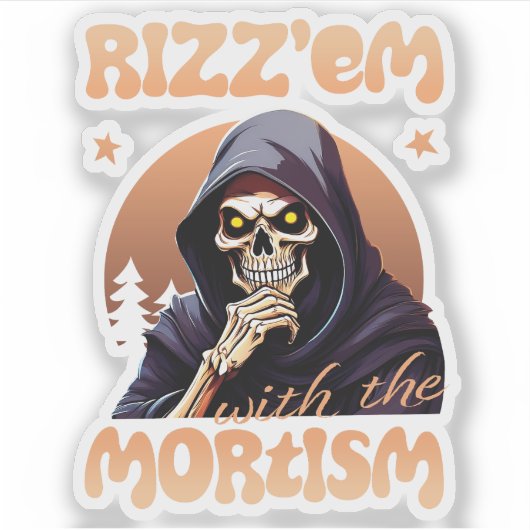 Sticker Rizz’em Avec Le Mortisme (Devant)