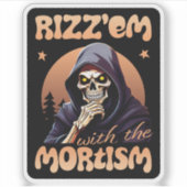 Sticker Rizz’em Avec Le Mortisme Noir (Devant)