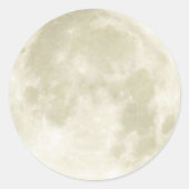 Sticker (rnd) - Volledige maan (Voorkant)