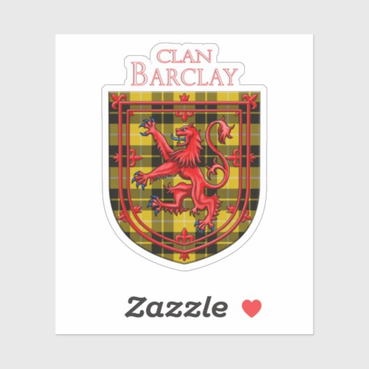 Sticker Robe Barclay Tartan Scottish Plaid (Feuille)