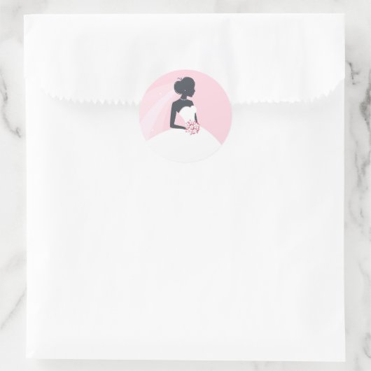 Sticker robe blanche Fête des mariées (Sac)