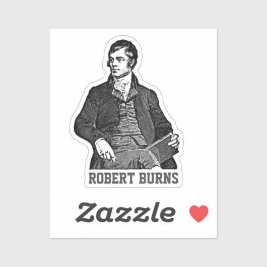 Sticker Robert Burns (Feuille)