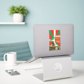 Sticker ROBERT IRIBARNE (Ikurrina) (Ordinateur portable sur le bureau)