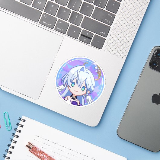 Sticker Robin (Ordinateur portable avec iPhone)