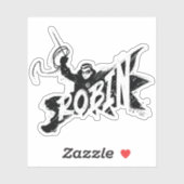 Sticker Robin Ink Nom de la brosse (Feuille)