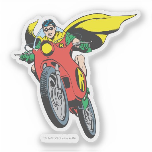 Sticker Robin Rides (Devant)
