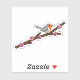Sticker Robin sur Sakura