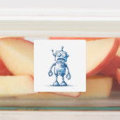 Sticker Robot Cartoon - Quirky Tech Trio (Apposé)