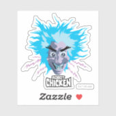 Sticker Robot chicken Scientist Head Graphic (Feuille)