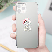Sticker Robot Père Noël Helper Christmas (Téléphone)