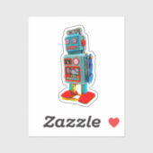 STICKER ROBOT RETRO (Feuille)