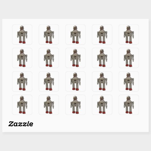 STICKER ROBOT RETRO (Feuille)