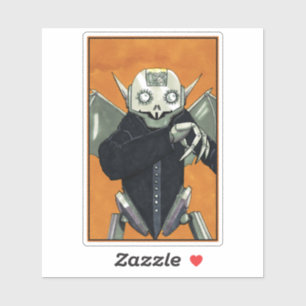 Sticker Robot Vampire Dracula
