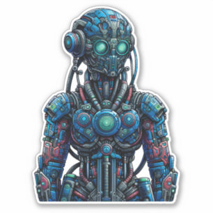 Sticker robotique de Future Tech Mécanique