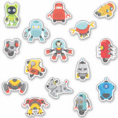 Sticker Robots Cartographiques pour enfants (Devant)