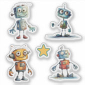 Sticker Robots dangereux (9 - 12) (Devant)