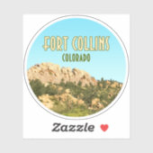 Sticker Rocher HorsBluetooth Fort Collins Colorado (Feuille)