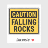 Sticker Roches tombantes de prudence (Feuille)