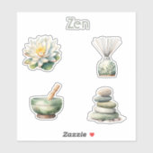 Sticker Roches Zen (Feuille)