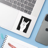 Sticker Rock (Ordinateur portable avec iPhone)