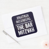 Sticker Rock Band Bar Mitzvah en noir (Enveloppe)