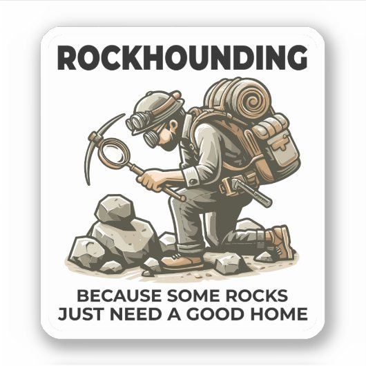 Sticker Rock Collecte de minéraux Collector Géologie (Devant)