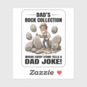 Sticker Rock Collectionner le géologue Rockhoming Papa pla (Feuille)