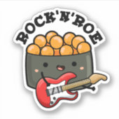 Sticker Rock Et Roe Drôle Sushi Pun (Devant)