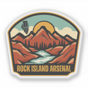 Sticker Rock Island Arsenal, Illinois