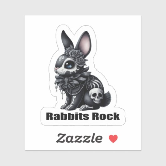 Sticker Rock lapin (Feuille)