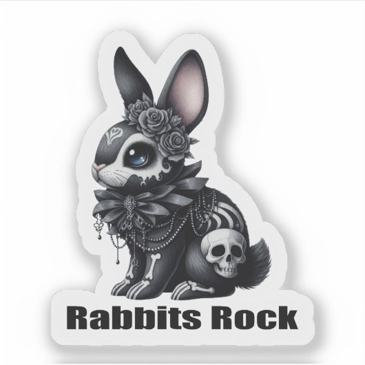 Sticker Rock lapin (Devant)