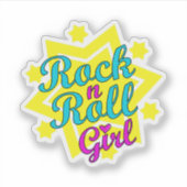 Sticker Rock n Roll Girl (Devant)