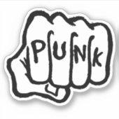 Sticker Rock Punk moderne (Devant)