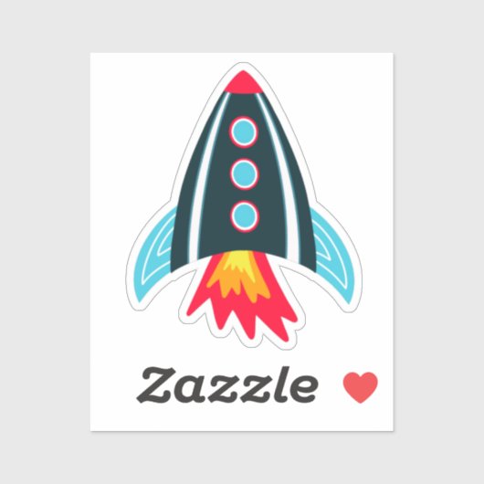 Sticker Rocket Space (Feuille)