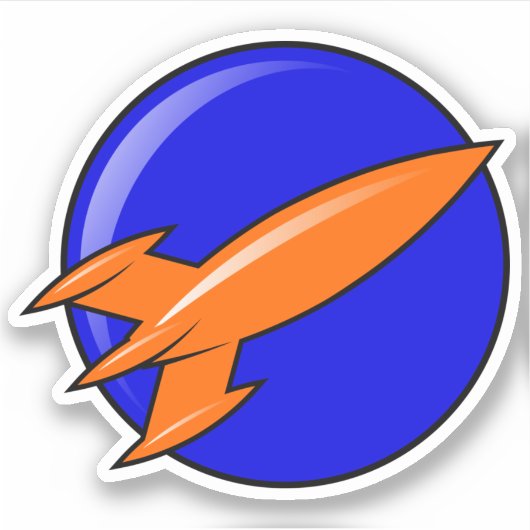 Sticker Rocketpunk Space Patrol (Devant)