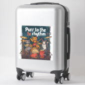 Sticker Rockin' Cat Band (Sur valise)