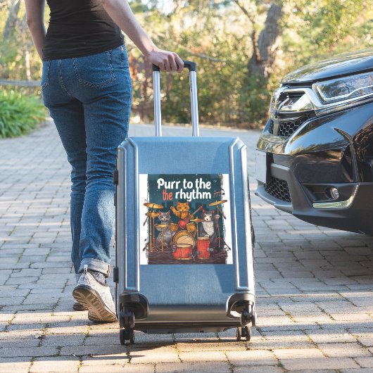 Sticker Rockin' Cat Band (Valise Insitu)