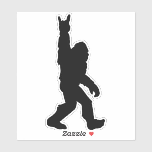 Sticker Rockin' Yeti (Feuille)