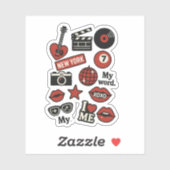 Sticker rockstars aesthetic (Feuille)