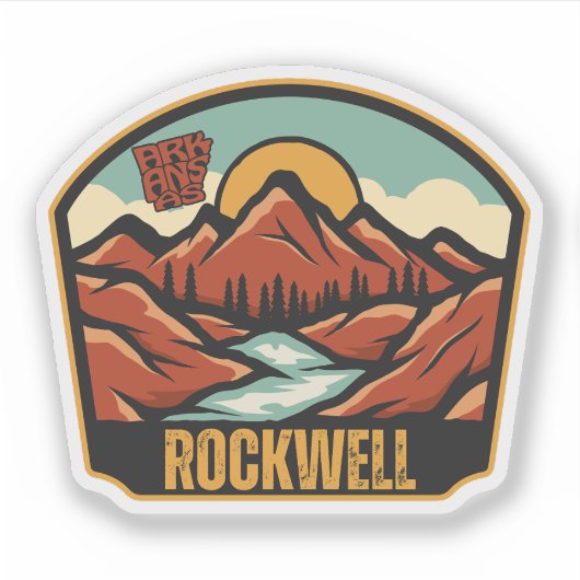 Sticker Rockwell, Arkansas (Devant)