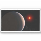 Sticker Rocky Exoplanet Gj 486 B Orbitant Une Étoile Naine (Devant)