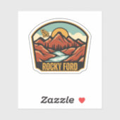 Sticker Rocky Ford, Géorgie (Feuille)
